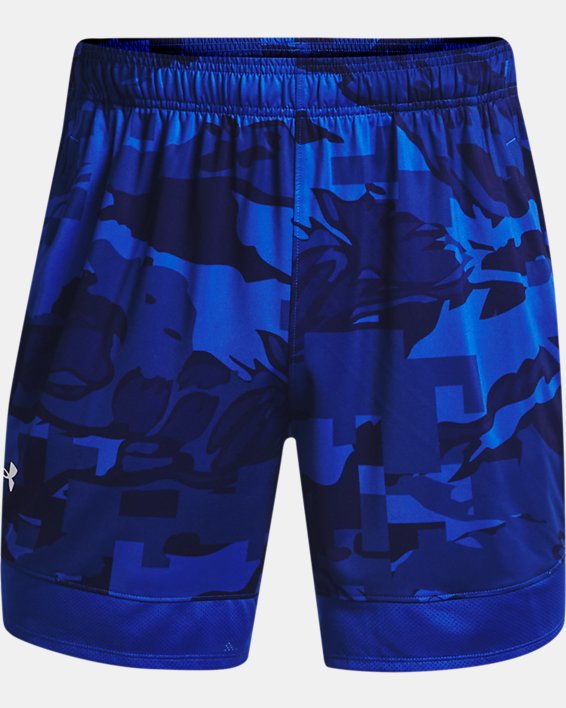 Men's UA Stretch Train 7" Camo Shorts, Blue, pdpMainDesktop image number 5